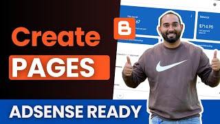 How to Create Pages in Blogger | Add Required Pages for AdSense Approval