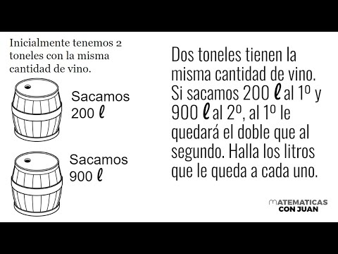 EL PROBLEMA DE RAZONAMIENTO MATEMÁTICO DE LOS TONELES DE VINO. Matemáticas Básicas