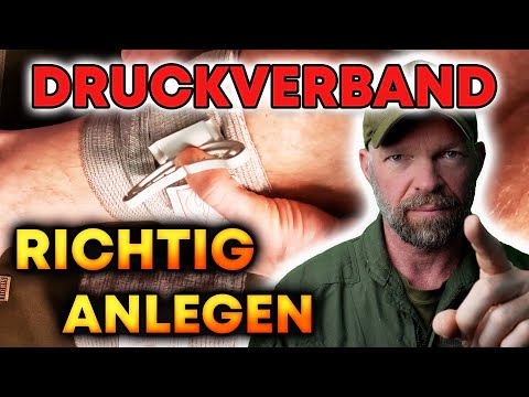 Erste Hilfe: Blutung stoppen mit Druckverband, Israeli Bandage, Notverband