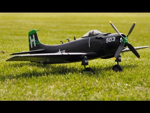 A-1 SKYRAIDER TOP RC MODEL FLIGHT & REVIEW | WW2 FIGHTERS