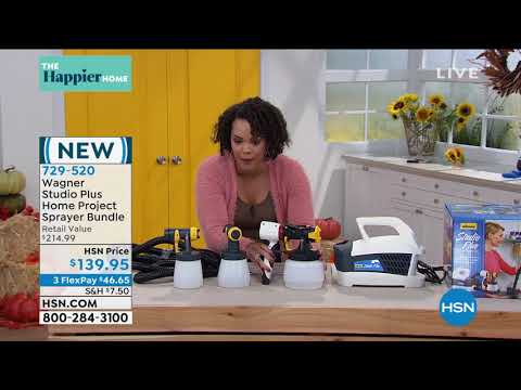 Wagner Studio Plus Home Project Sprayer Bundle with 3 No...
