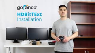 How To Install gofanco HDMI Extender Kit, 1 Source To Multiple Display Over Cat Cable (HDbitTv2)
