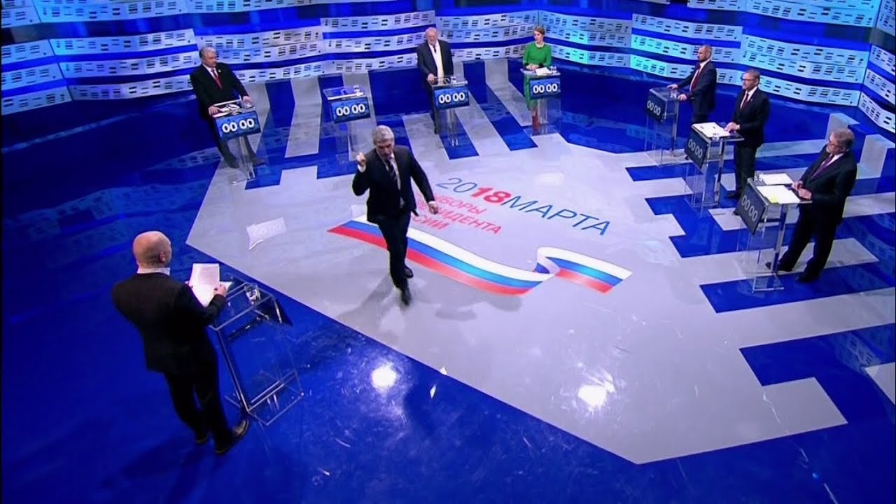 Грудинин со скандалом покинул студию и отказался от дебатов на Первом Канале! (01.03.2018, 08:05)