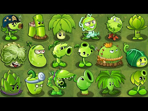 PvZ 2 All GREEN Plants Power-Up! in Plants vs Zombies 2