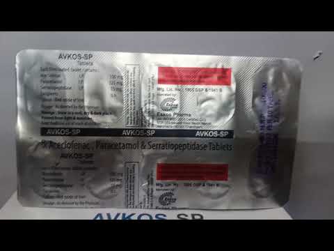 Aceclofenac Paracetamol Serratiopeptidase