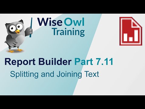 SSRS Report Builder Part 7.11 - Splitting and Joining Text