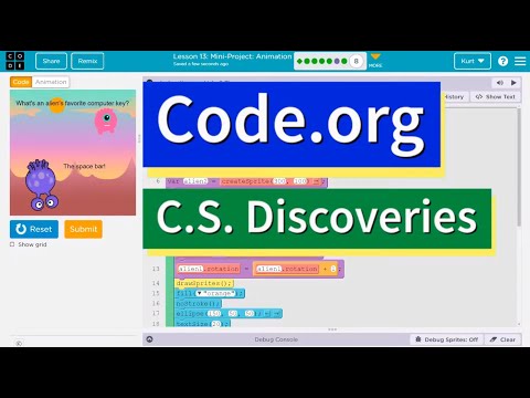 Code.org Lesson 14 Mini-Project Animation | Tutorial with Answers | Complete Lesson