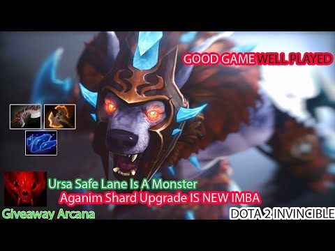DOTA 2 INVINCIBLE #6 - Crazy Ursa New IMBA Aganim Shard