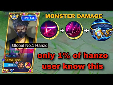 HANZO USER MUST WATCH 🤫 ( Hanzo best Build and Emblem)