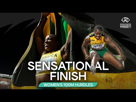 🇯🇲's  Danielle Williams runs to 100m hurdles gold | World Athletics Championships Budapest 23