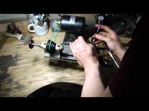 Cross slide lever-feed modification for watchmaker's lathe