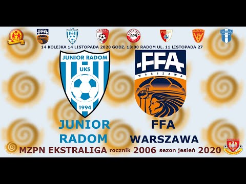 Junior Radom - FFA Warszawa 2006 14 listopada 2020