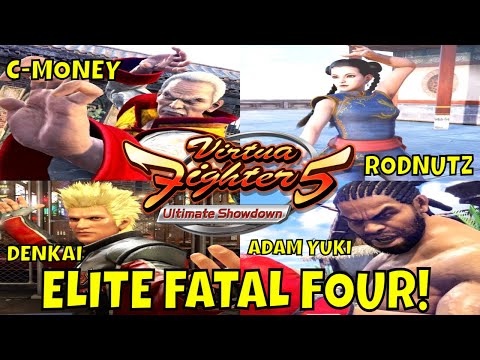 VF5US- THE ELITE FATAL FOUR! (Virtua Fighter 5: Ultimate Showdown)- Lau Chan Gameplay, FGC.)