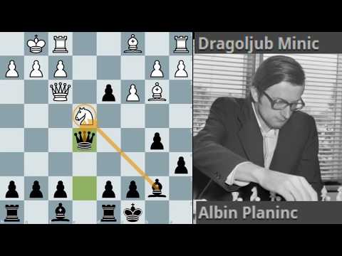 Spectacular sacrificial game by Slovenian great Albin Planinc