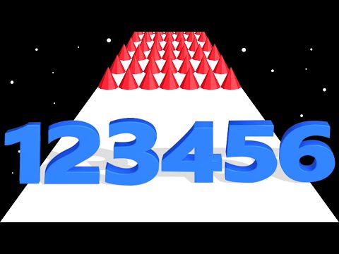 NUMBER STACK RUN: Level Up Numbers, Math Games MAX LEVEL!