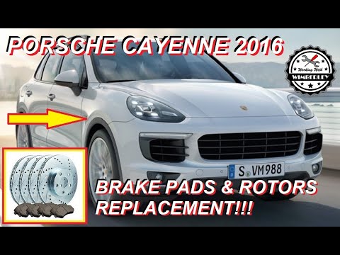 2011-2017 Porsche Cayenne Front Brake Pads & Rotors Replacement Base NA V6 AWD Type 958 SUV