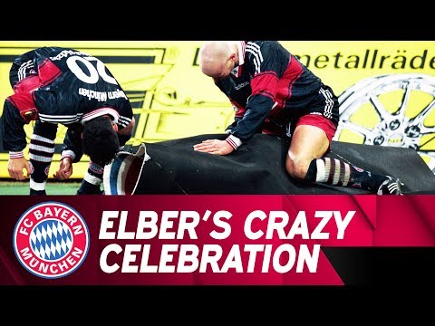 Verrückter Jubel! Elber trifft und wickelt sich ins FCB-Logo😂 | Saison 1998/99