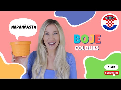 Learn Croatian - Boje (Colours) with Activity!