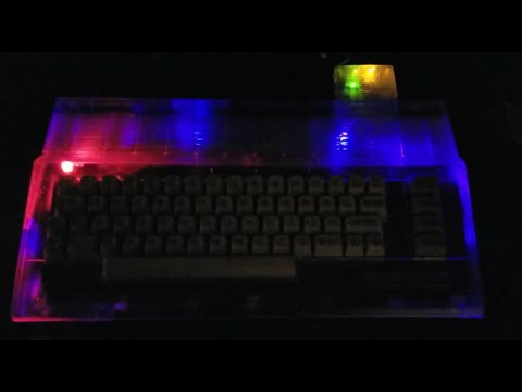 Transparent Commodore Sixty Clone Case with S-Video out - The Sixty Clone is finally done!
