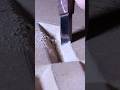 Carving sandstone with a pneumatic hammer