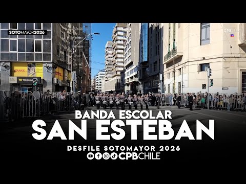 Banda Escolar de San Esteban de la Escuela Pablo Neruda - Desfile Sotomayor 2026