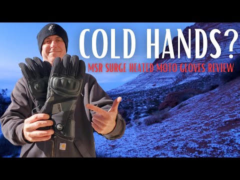 Cold Hands Suck! - MSR Surge Heated Moto Gloves - Review/Ride