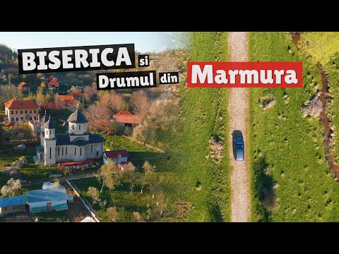 Drumul si biserica din MARMURA, unice in Romania (Tinutul Padurenilor) [4K] | Plimbarea de duminica