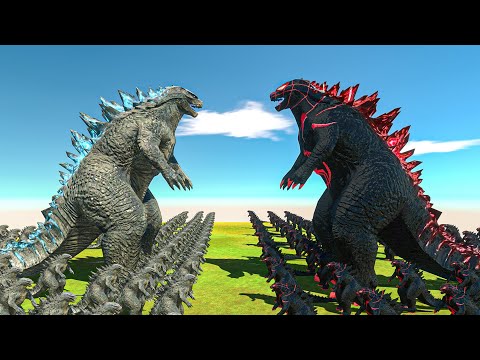Spiderverse Godzilla War | Growing Godzilla 2014 VS Black Spider-Man Godzilla