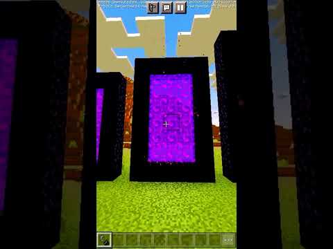 Minecraft: How Large can a Portal be Created?🤨|| #shorts  #minecraft