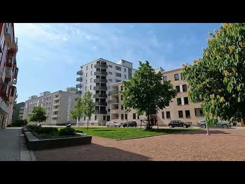 Gothenburg Sweden Walk from Färgfabriksgatan to Hjalmar Brantingsgatan  4k