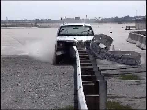 CRASH TESTING: SKT  Guardrail End Terminal Test 3-31