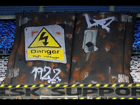 LECH POZNAŃ - FC Basel (29.07.2015): oprawa "HIGH RISK SUPPORTERS"