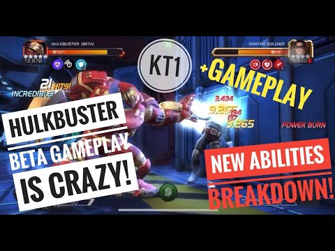 Hulkbuster Beta Gameplay + Abilities Breakdwon! 2 Crazy Sets Of Abilities And Amazing Damage!