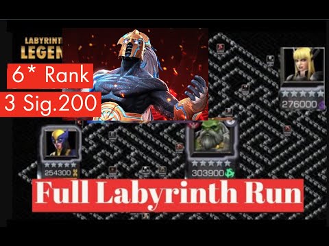 Full Labyrinth Path With 6* Rank 3 Aegon. Sig 200