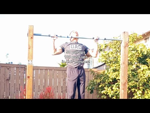 5MD with 50 pull ups and 100 push ups in 4:47 minutes!