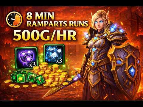 500G Per Hour in Hellfire Ramparts | T7 Protection Paladin Gold Farm - World of Warcraft