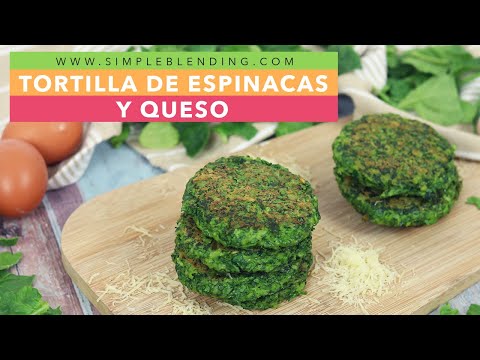 HAMBURGUESA VEGETARIANA DE ESPINACAS Y QUESO | Receta  de tortitas de espinacas low carb muy fáciles