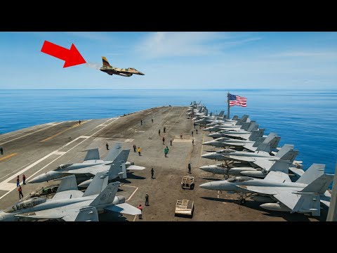 Venezuela F-16 DIVES TOWARD US Aircraft Carrier — Then THIS Happened…