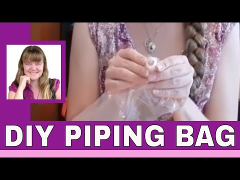 DIY Piping Bag - How To Make Piping Bags -  How To Make An Icing  Bag Video