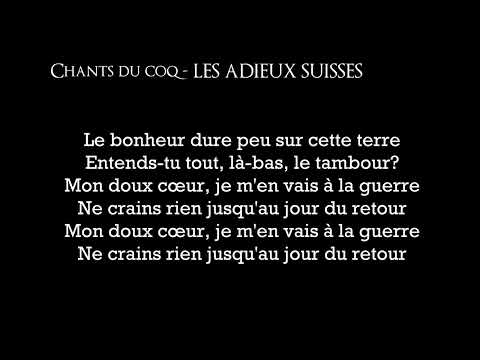 Chants du Coq - LES ADIEUX SUISSES