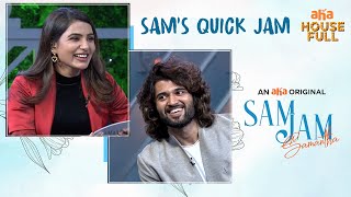 Sam's Quick Jam | Vijay Deverakonda | Samantha | Sam Jam | An aha Original | Watch on aha