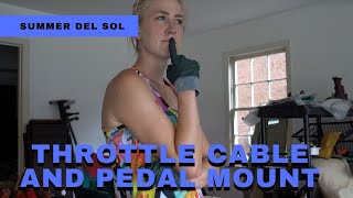 Exocet Throttle  Cable and Pedal Mount