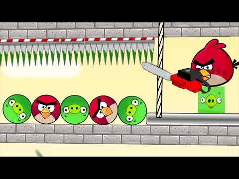 Angry Birds Pigs Out - TRAP THE ROUND PIGGIES TO RESCUE ANGRY BIRDS!