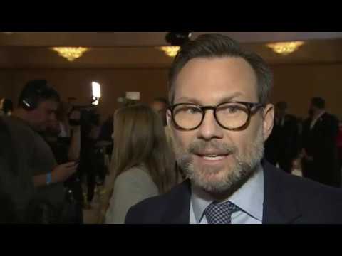 Christian Slater is pleased for his nominated friends, DanaiGurira gets to celebrate for "Black Panther" and #LeslieMann thinks Rami Malek is award-worthy – as stars react to Thursday’s Golden Globe nominations. (Dec. 6)