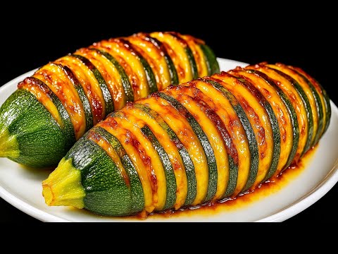 Ich habe noch nie so leckere Zucchini gegessen! Dieses Rezept kennt keiner! Nur 2 Zutaten!