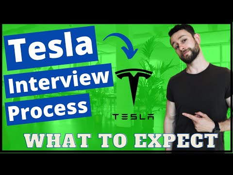 Part of a video titled Getting A Job With Tesla - Tesla Interview Process 2021 - YouTube