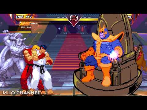 SHIN RYU & SHIN KEN vs THANOS - Must See MOST HIGH LEVEL INSANE FIGHT!