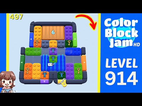 Color Block Jam Level 497 (914) Solution Walkthrough