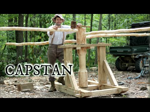Timber framing a medieval capstan