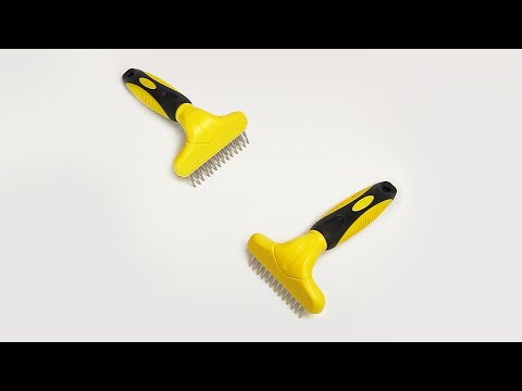 Дворядний гребінець граблі Bronzedog з зубом, що крутиться 15 х 9 см